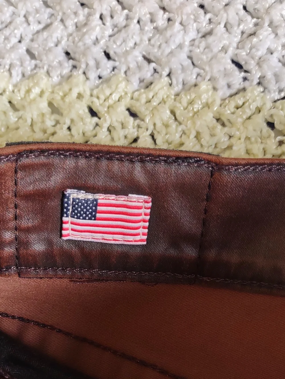 True Religion 28 Dean Tapered Brown Button Fly Coated Jeans